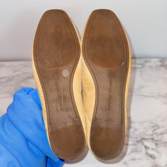 Lucky Brand Women's Tan Leather Upper Alba Flats size US 7M - Picture 7 of 8